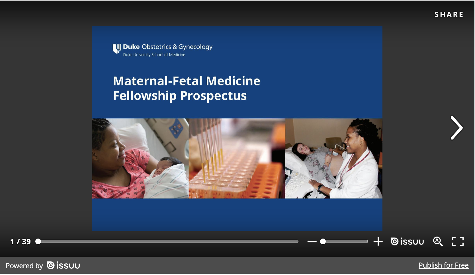 Maternal-Fetal Medicine Fellowship Prospectus