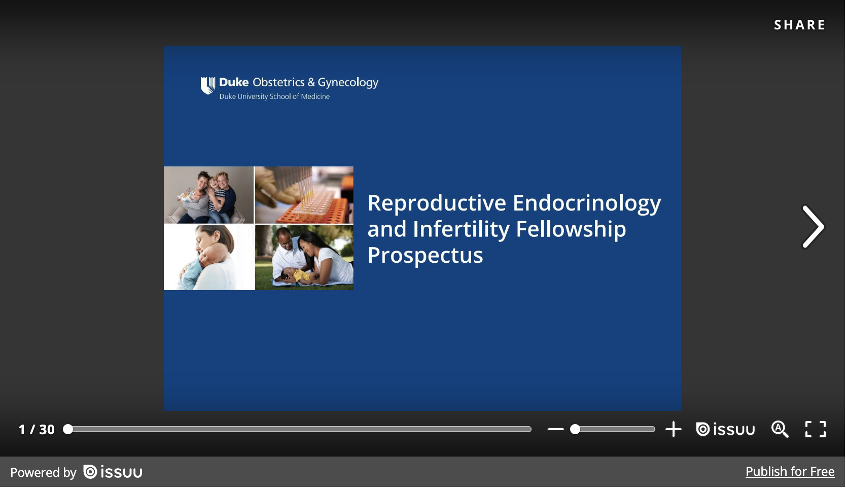 Reproductive Endocrinology and Infertility Fellowship Prospectus