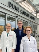 Gynecologic Oncology Team in front of Duke Cancer Center