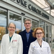 Gynecologic Oncology Team in front of Duke Cancer Center