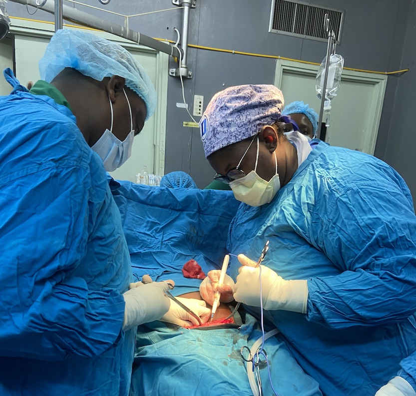 Surgeons operating abroad