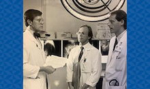 Dr. Berchuck with colleagues in the past