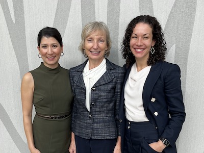 Dr. Amundsen with Amie Kawasaki, MD, and Cassandra Kisby, MD, MS