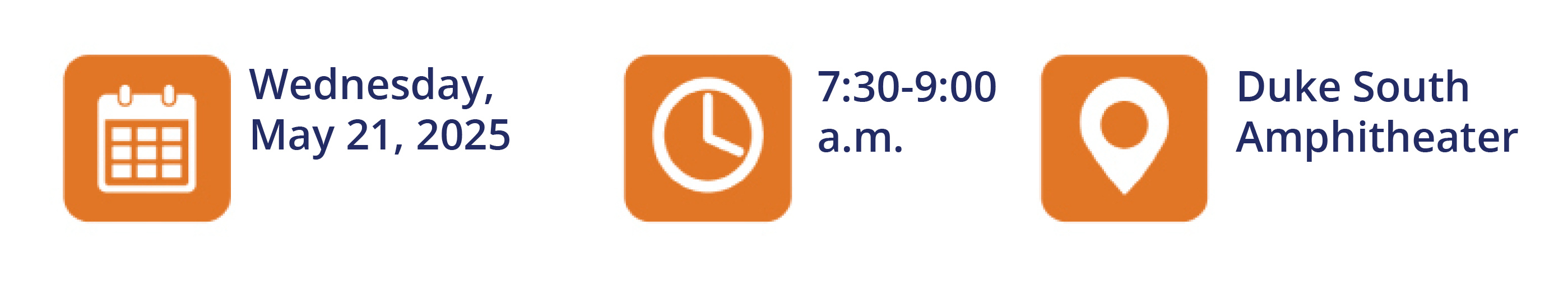 Time, Date, Location graphic.