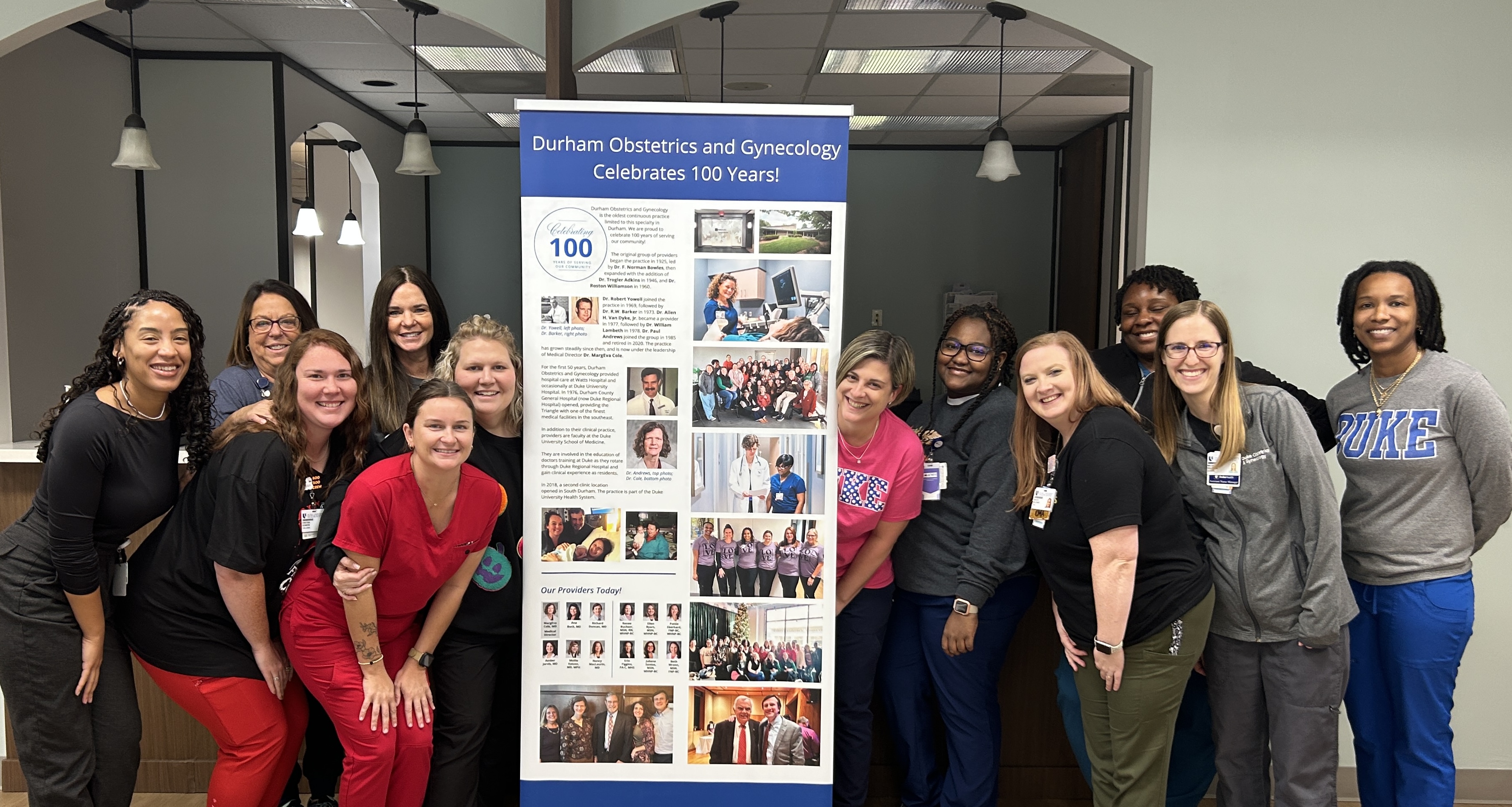 Staff and providers of Durham OB-GYN