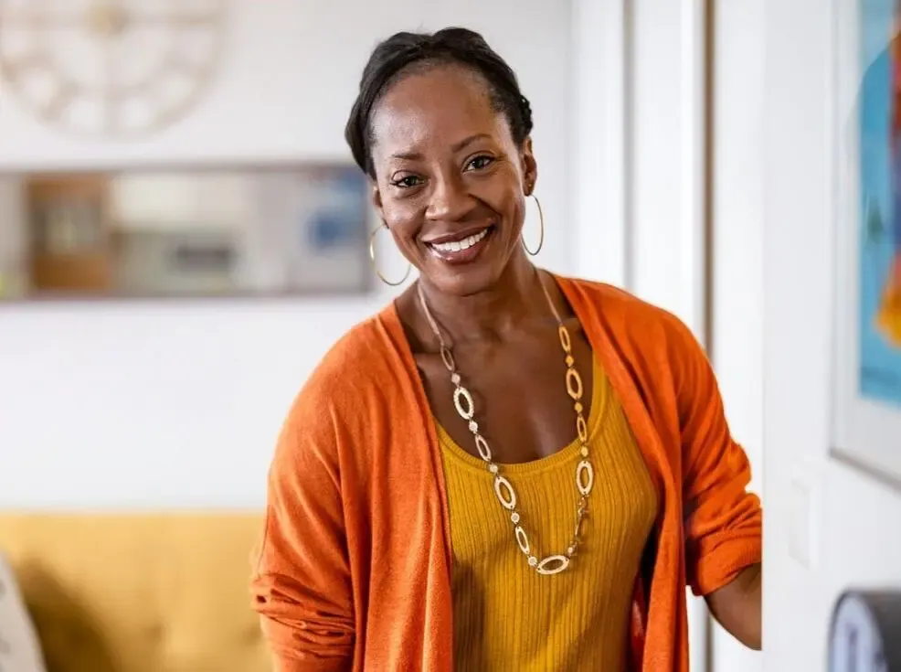 Photo of woman smiling.