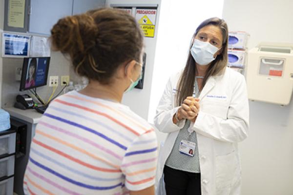 Jennifer Howell, MD, and Patient