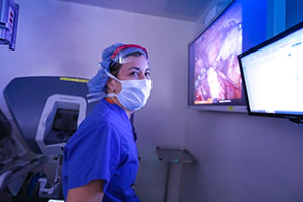 Dr. Angeles Alvarez Secord in the OR