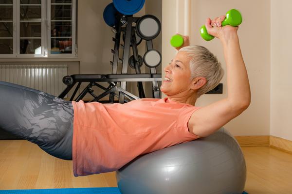 Woman exercising