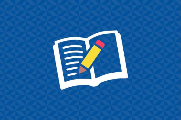 Notebook and pencil icon