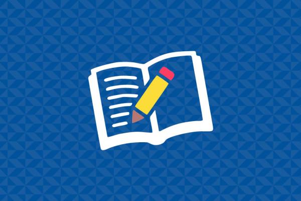 Notebook and pencil icon