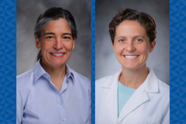 Anne Ford, MD, and colleague Jocelyn Wittstein, MD, associate professor in Duke's Department of Orthopaedic Surgery