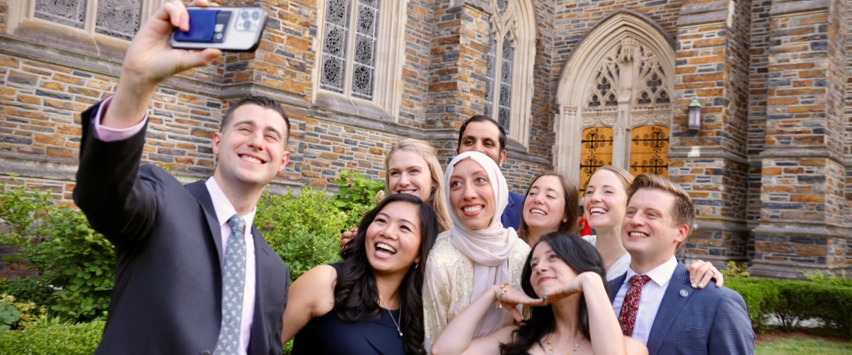 Group of students posing for photo