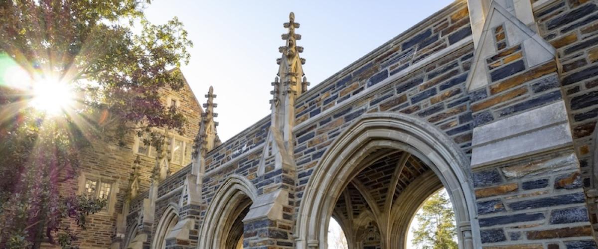 Sun shines on the Duke quad