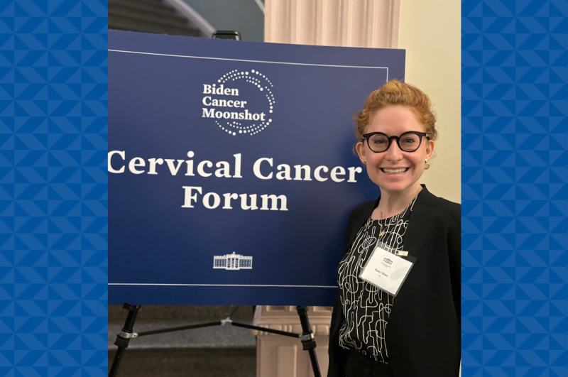 Dr. Moss at the Cervical Cancer Forum