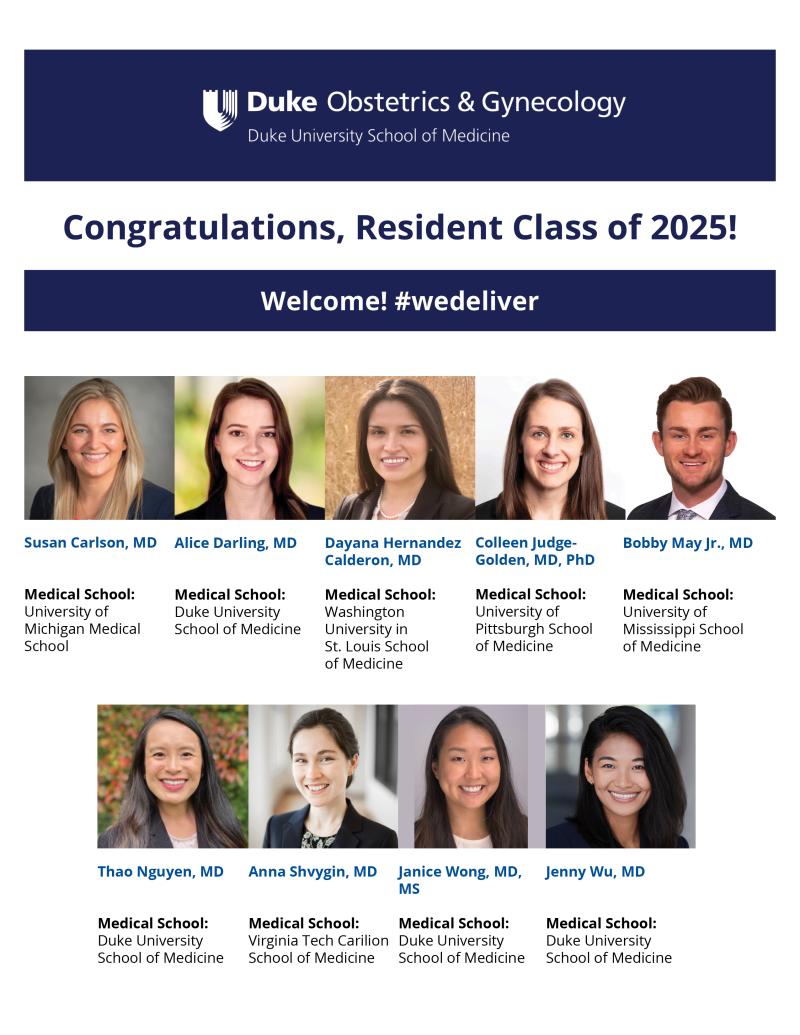 Match Day 2025 — Resident Class of 2025 Duke Department of