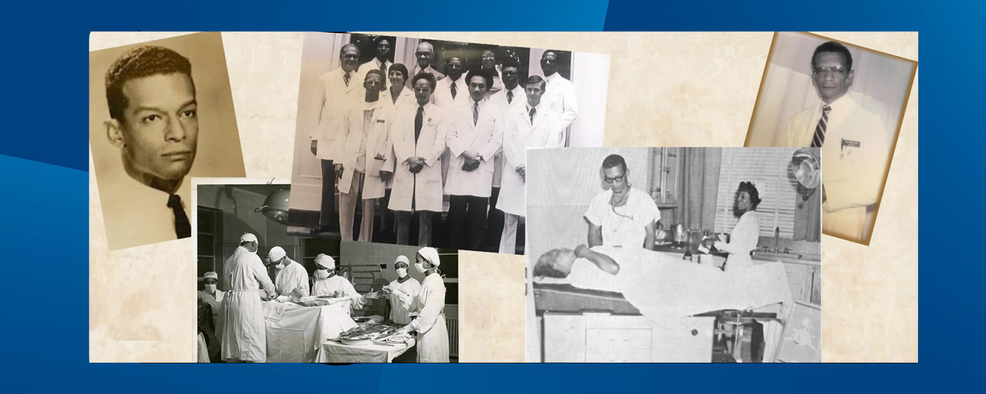 Montage of photos of Dr. Donald T. Moore