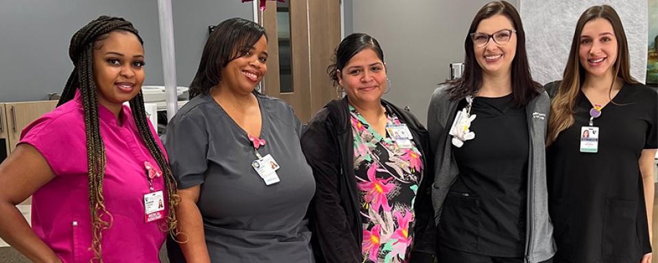 Group of clinic nurses