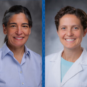 Anne Ford, MD, and colleague Jocelyn Wittstein, MD, associate professor in Duke's Department of Orthopaedic Surgery