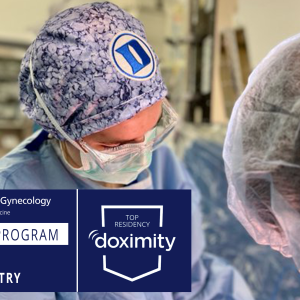 Two surgeons in the operating room.